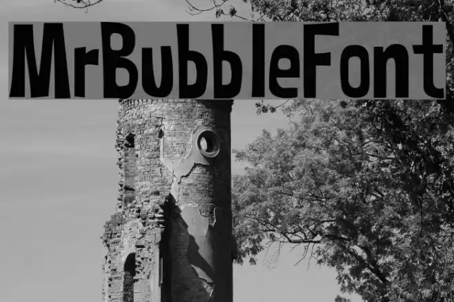 MrBubbleFont Font examples