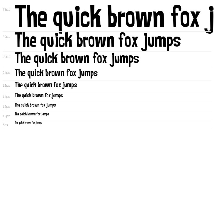 MrBubbleFont Waterfall