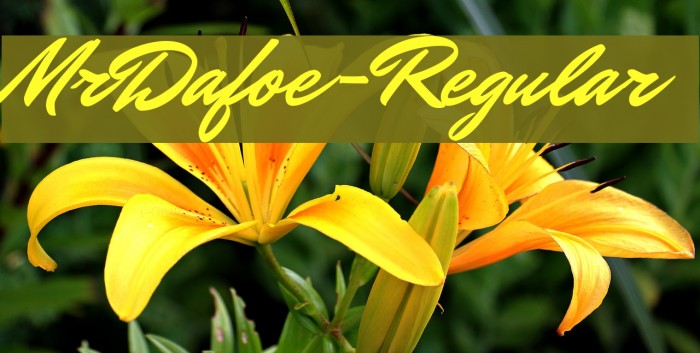 MrDafoe-Regular Font examples