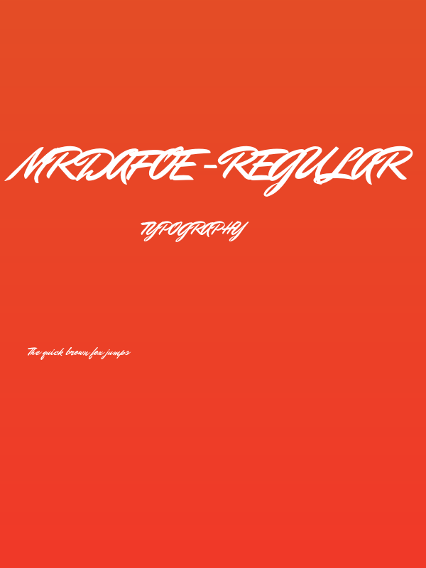 MrDafoe-Regular Poster