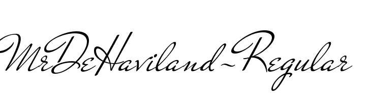 MrDeHaviland-Regular Font