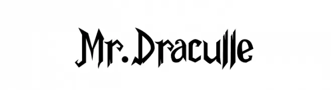 Mr.Draculle  フリーフォントのダウンロード