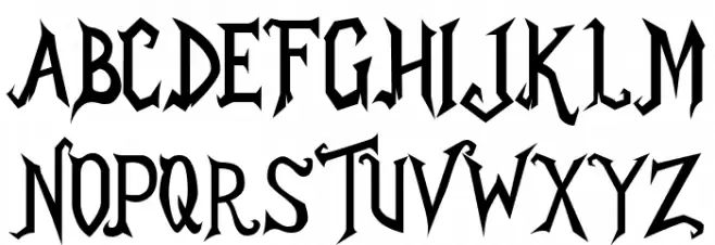 Mr.Draculle Шрифта ВЕРХНИЙ