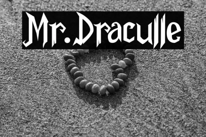 Mr.Draculle Font examples