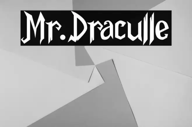 Mr.Draculle Font examples