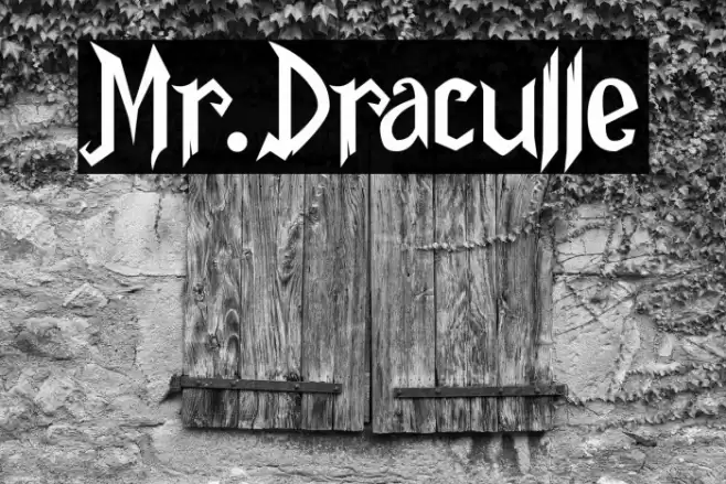 Mr.Draculle Font examples