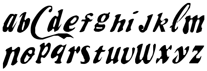 MrFisk-Coke Font LOWERCASE
