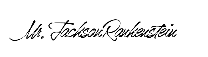 Mr.JacksonRankenstein Font