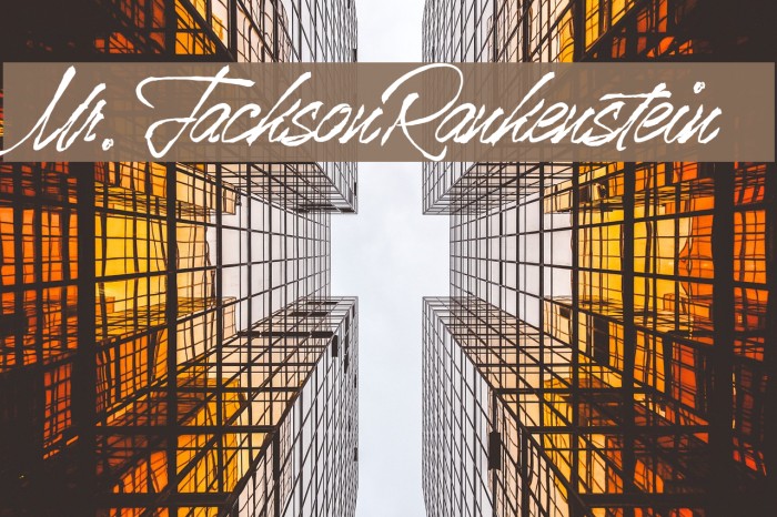 Mr.JacksonRankenstein Font examples