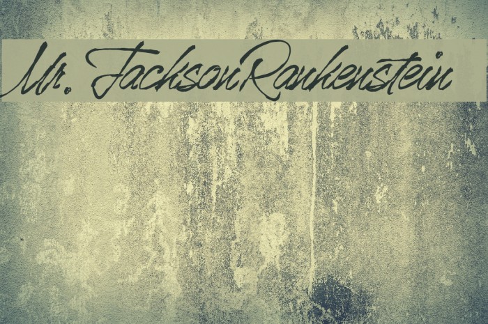 Mr.JacksonRankenstein Font examples