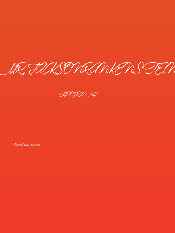 Mr.JacksonRankenstein Poster