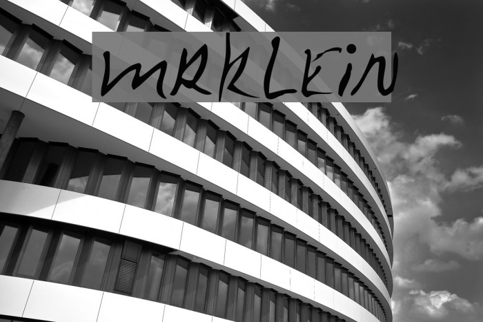 MrKlein Font examples