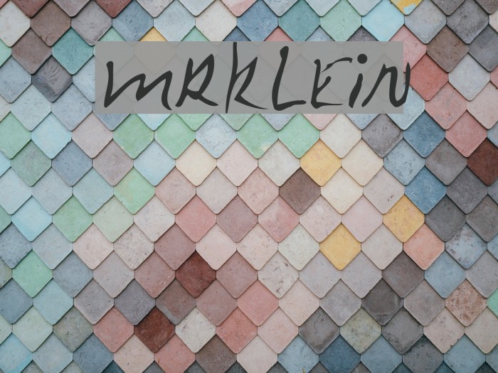 MrKlein Font examples