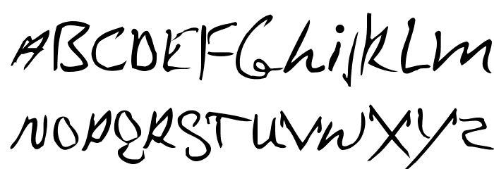 MrKlein Font LOWERCASE