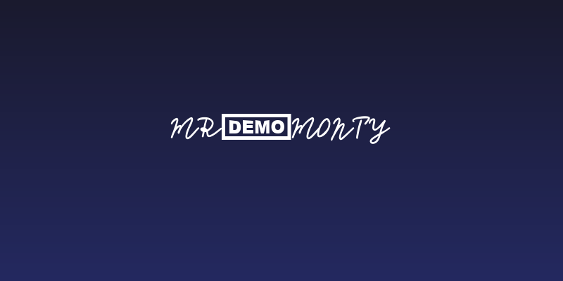Mr.Monty Social Header