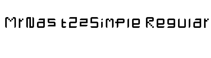 MrNastZzSimple Regular  font caratteri gratis