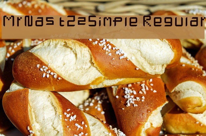 MrNastZzSimple Regular Font examples