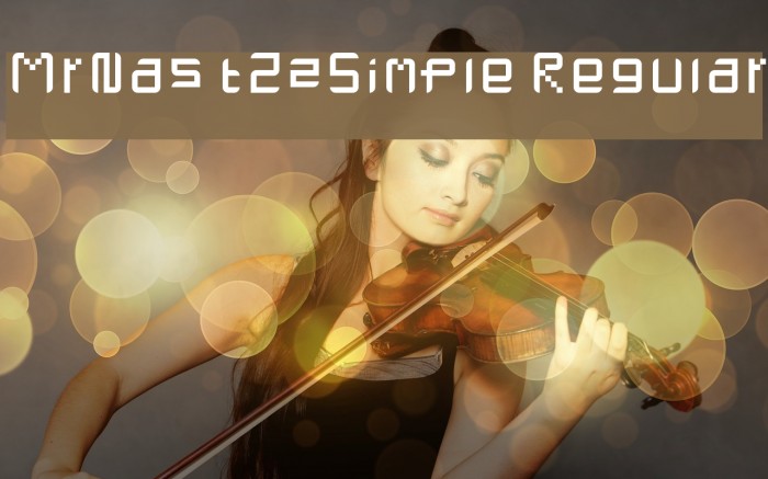 MrNastZzSimple Regular Font examples