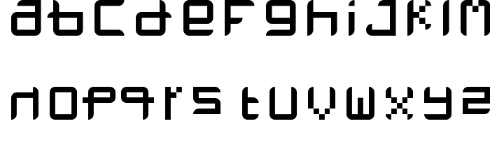 MrNastZzSimple Regular Font LOWERCASE