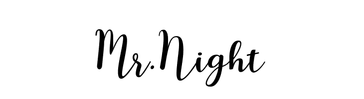 Mr.Night  baixar fontes gratis