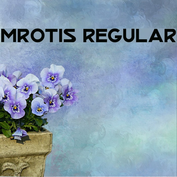 MrOtis Regular Font examples
