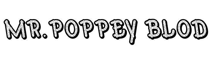Mr.Poppey Blod  لخطوط تنزيل