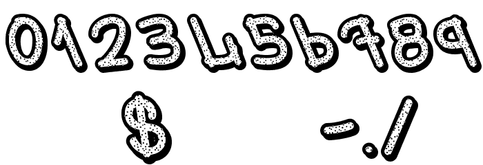 Mr.Poppey Blod Font OTHER CHARS