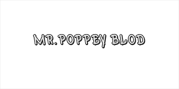 Mr.Poppey Blod Logo