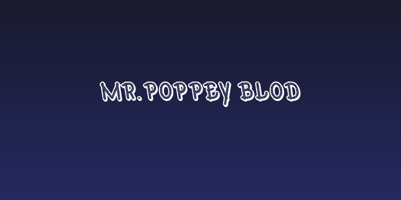 Mr.Poppey Blod Social Header