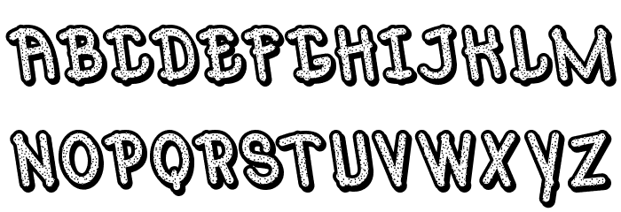 Mr.Poppey Blod Font LOWERCASE