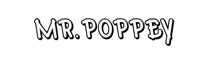 Mr.Poppey  Скачать бесплатные шрифты