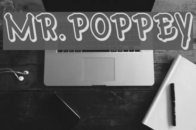 Mr.Poppey Font examples