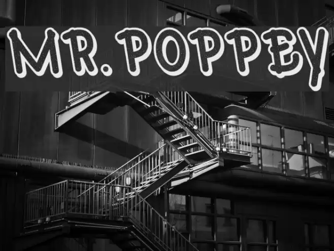 Mr.Poppey Font examples