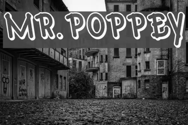 Mr.Poppey Font examples