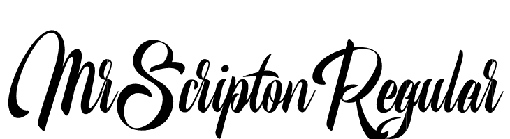 MrScriptonRegular  font caratteri gratis