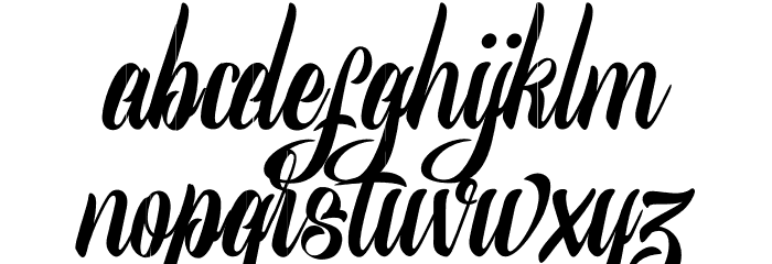 MrScriptonRegular Font LOWERCASE