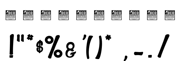 MrSunshine_PersonalUseOnly Font OTHER CHARS