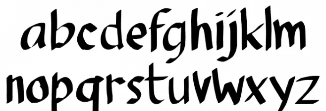 MrWhite Caratteri MINUSCOLO