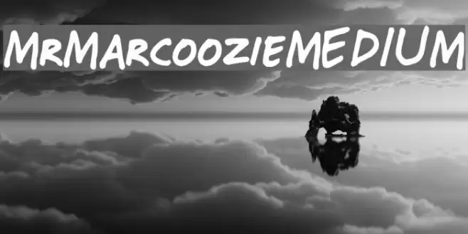 Mr_Marcoozie_MEDIUM Font examples