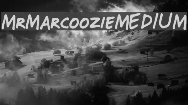 Mr_Marcoozie_MEDIUM Font examples
