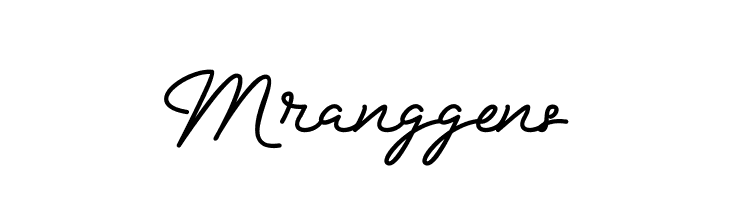 Mranggens  免费字体下载