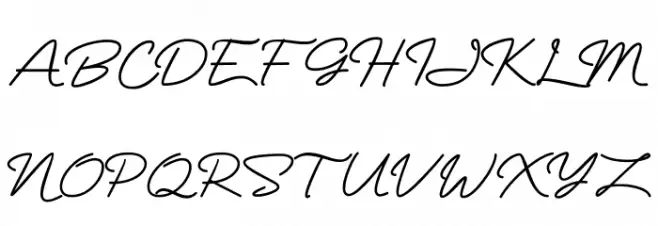 Mranggens Font UPPERCASE