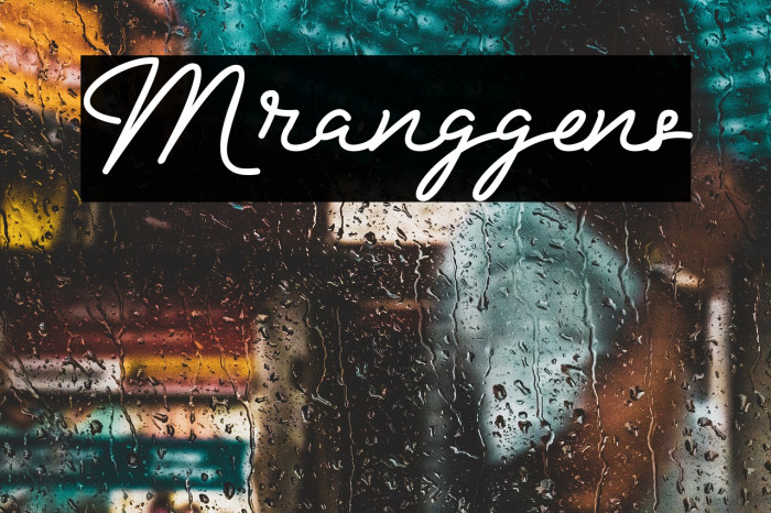 Mranggens Font examples