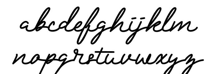 Mranggens Font LOWERCASE