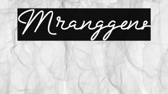 Mranggens Font examples