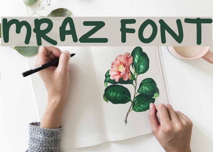 Mraz Шрифта examples