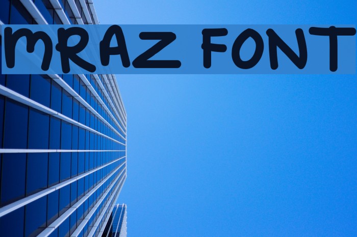 Mraz Шрифта examples