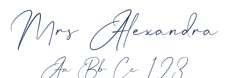 Mrs Alexandra Font Preview