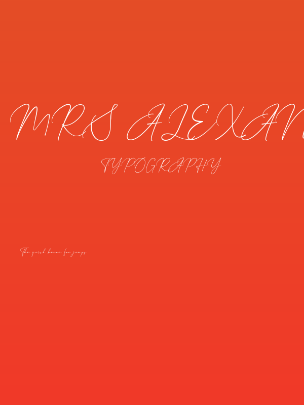 Mrs Alexandra Poster