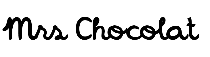 Mrs Chocolat  les polices de caractères gratuit tlcharger